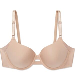 Warner's Light Pink Full Coverage Satin T-Shirt Bra